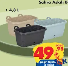 SAHRA ASKILI BALKON SAKSI 4,8 L SAHRA ASKILI BALKON SAKSI 4,8 L